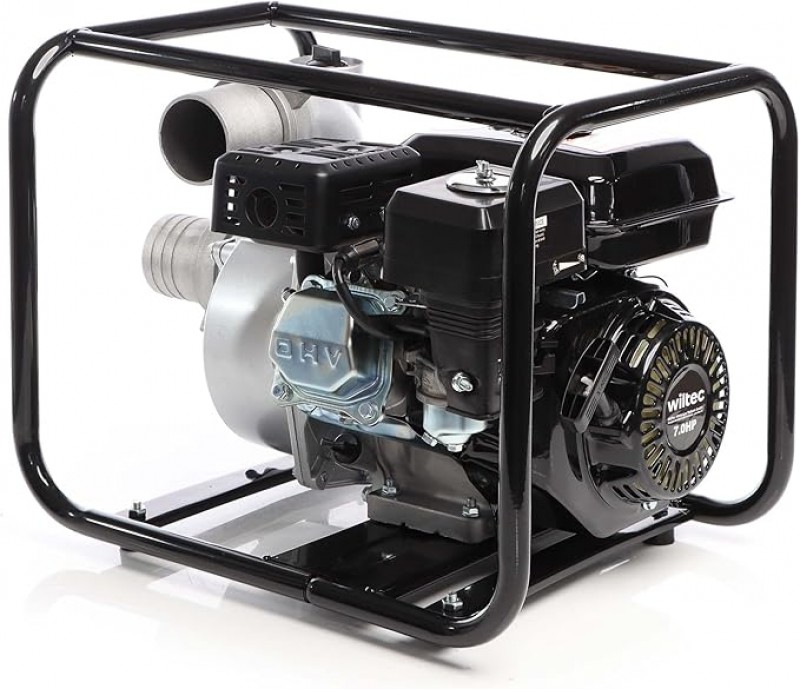 Benzin-Schmutzwasserpumpe 4 kW 48.000 l/h 28 m Förderhöhe Wasserpumpe Gartenpumpe mit 80 mm (3 Zoll) – 3