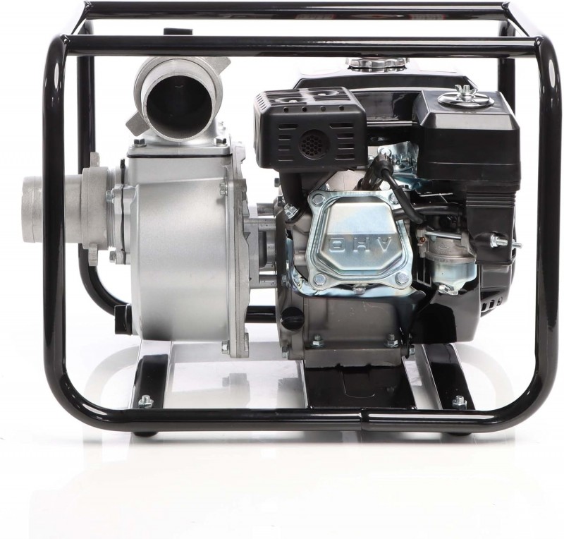 Benzin-Schmutzwasserpumpe 4 kW 48.000 l/h 28 m Förderhöhe Wasserpumpe Gartenpumpe mit 80 mm (3 Zoll) – Thumbnail 6