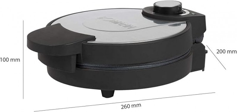 Waffelautomat Waffeleisen Herzform Antihaftbeschichtung 1000 Watt mit Überhitzungsschutz Backampel – 4