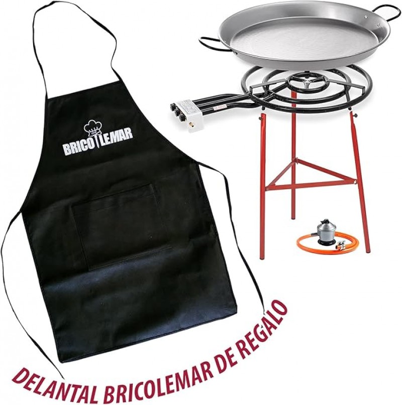 Paella-Pfanne-Set 60 cm Gourmetpfanne Multifunktionspfanne schwarz ideal für Paella Outdoor-Cooking – 2