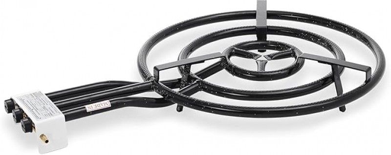 Paella-Pfanne-Set 60 cm Gourmetpfanne Multifunktionspfanne schwarz ideal für Paella Outdoor-Cooking – 3