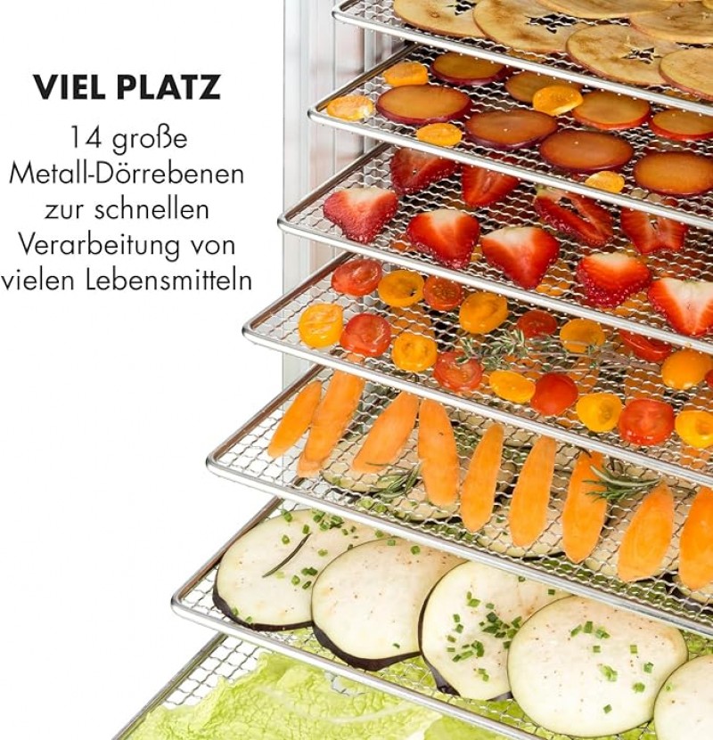 Trocknungsgerät Dörrgerät für Lebensmittel 1,8 m² Obst-/Fleisch- und Früchte-Trockner 1,8 m² Trocken – 5