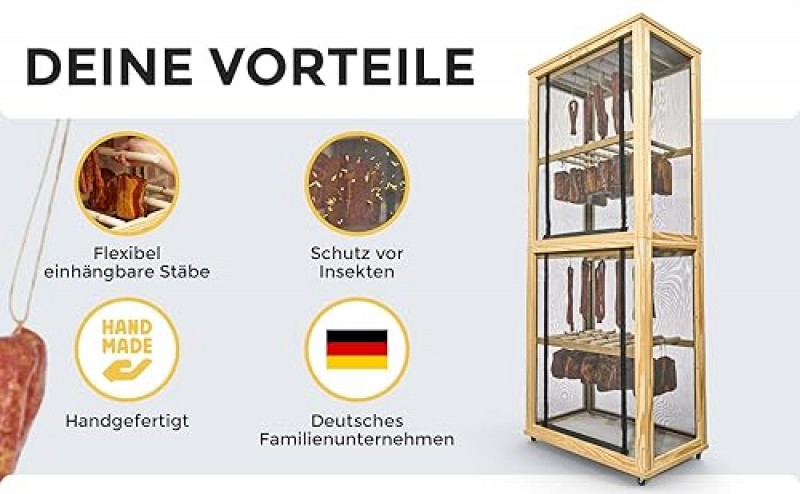 Reifeschrank Warmlufttrockner Trockenschrank Trockner für Fleisch Wurst Fisch Käse Beef Jerky Schink – 2