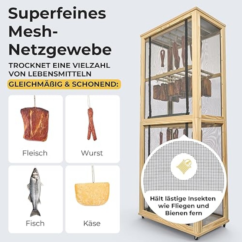 Reifeschrank Warmlufttrockner Trockenschrank Trockner für Fleisch Wurst Fisch Käse Beef Jerky Schink – 5
