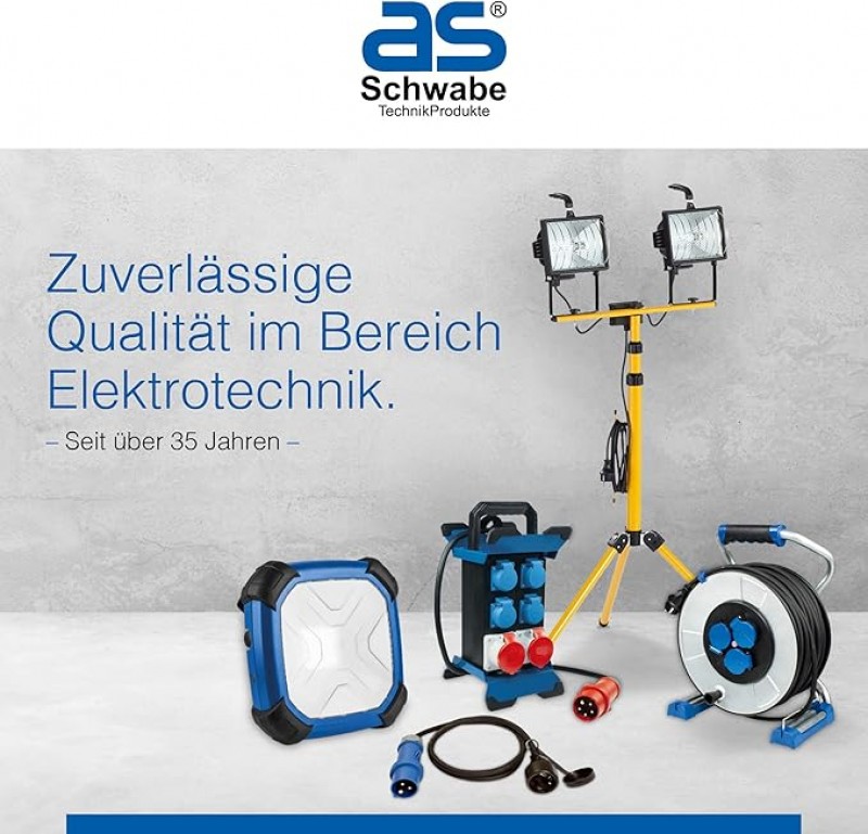 Stromverteiler Baustromverteiler Stromstation tragbar 2 CEE Stecker 400V/16A/5polig – 8 x Schuko – 2