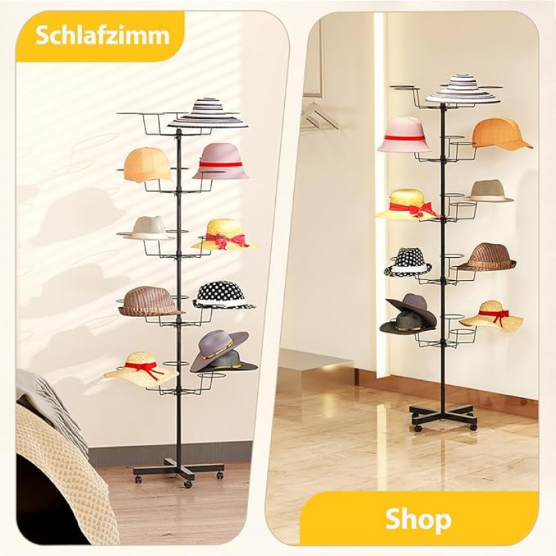 Hut Ständer Perückenständer Huthalter Perückenhalter Perückenhalterung Hutständer Mützenhalter Mütze – 4