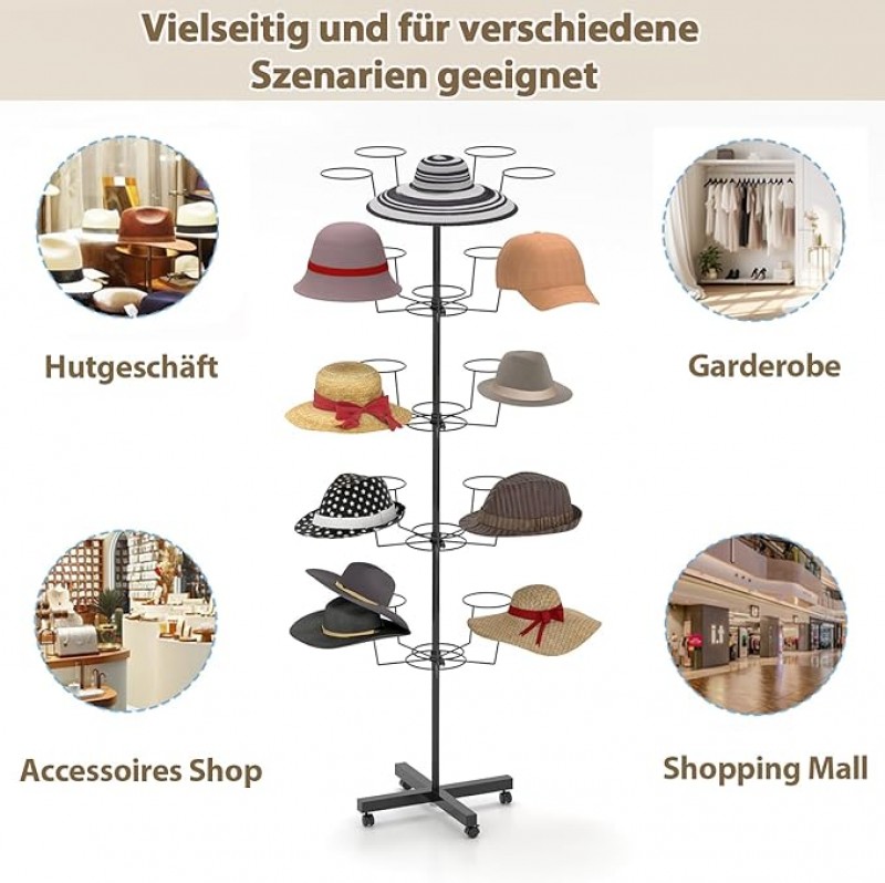 Hut Ständer Perückenständer Huthalter Perückenhalter Perückenhalterung Hutständer Mützenhalter Mütze – Thumbnail 6