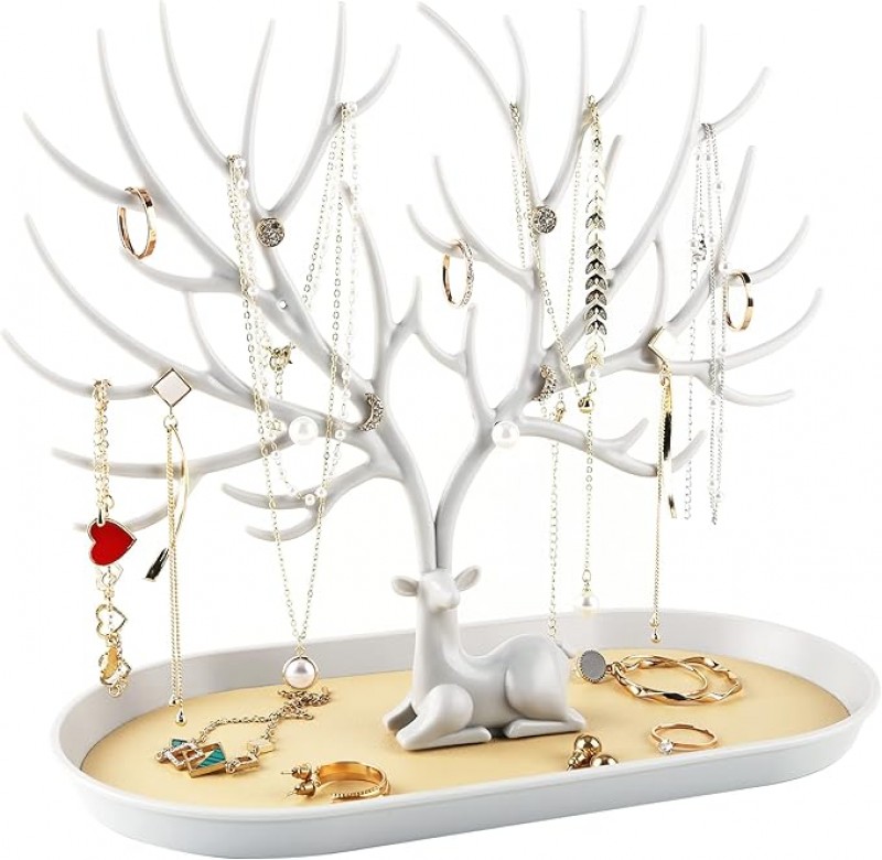 Schmuckständer Schmuckpräsentation Verkaufsständer Geweih Schmuck Displayständer Baum Turm hängend – 2