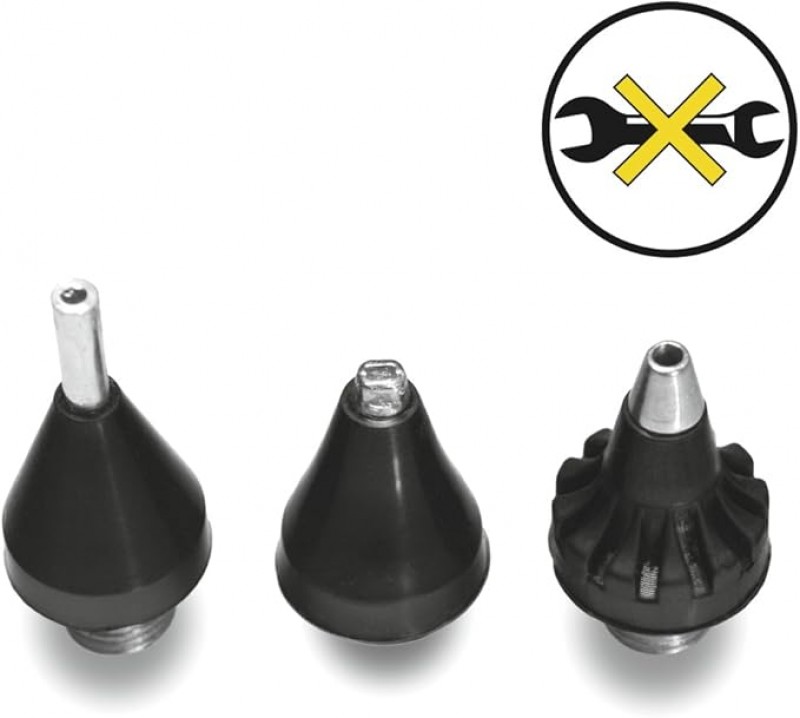 Heißklebepistole Heißluftpistole 230 V 25 W 200 °C kabellos nutzbar Tropfstopp Wechsel­düsen ideal – Thumbnail 6