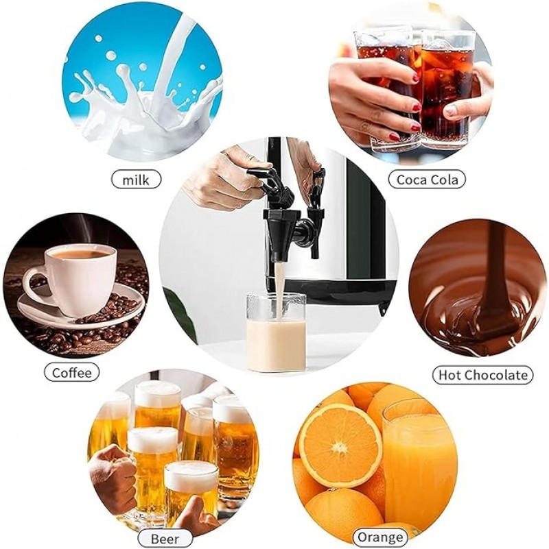 Teespender Wasserspender Getränkespender Kakaospender Thermoskanne Zapfanlage Inkubator Edelstahl – Thumbnail 6