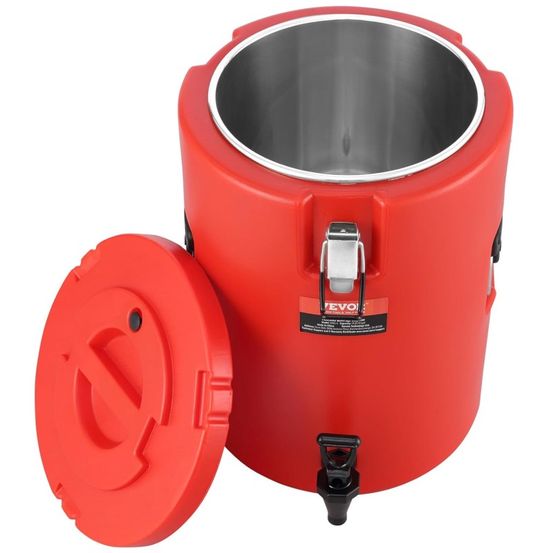 Wassertopf Isolierkanne Heißgetränkespender Kaltgetränkespender Getränkespender 17,2 L Edelstahl – Thumbnail 8