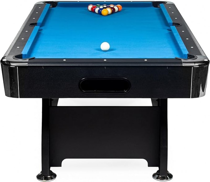Tischbillard Billardtisch 7ft – 213 x 122 x 80 cm Pool Billard Kugelrücklauf Zubehör Billard Tisch – 2