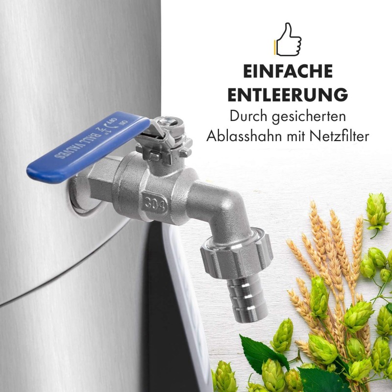 Bierbrauanlage Bierbrauset Maischekessel Bier selber brauen Brauanlage Touch-Panel Umwälzpumpe Edels – Thumbnail 6