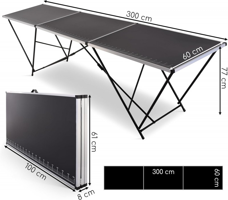 Tapeziertisch Malertisch Heimwerkertisch Arbeitstisch Gartentisch Alu Multifunktionstisch klappbar – 4