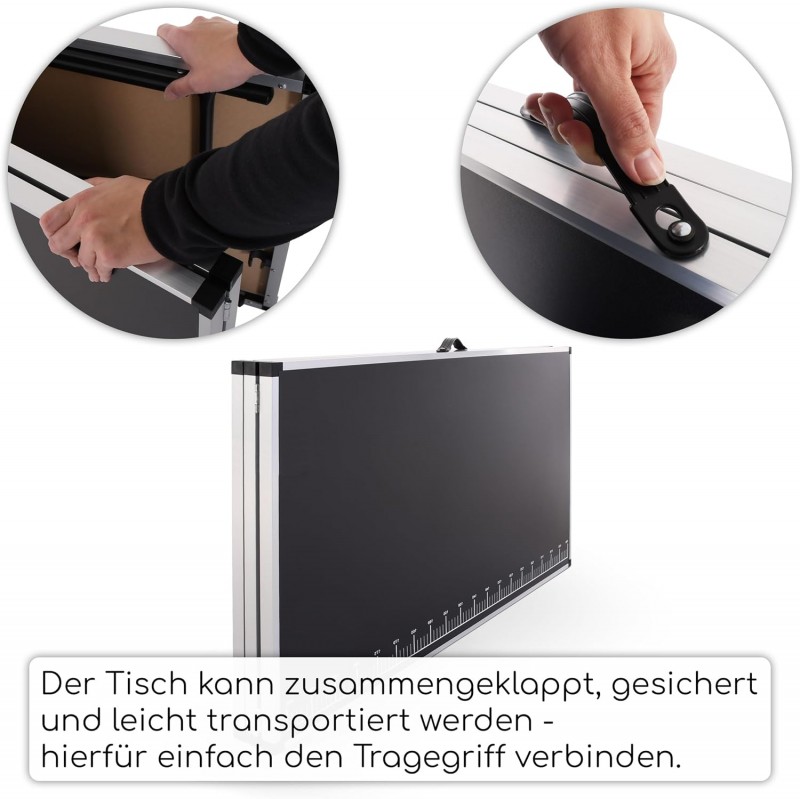 Tapeziertisch Malertisch Heimwerkertisch Arbeitstisch Gartentisch Alu Multifunktionstisch klappbar – Thumbnail 8