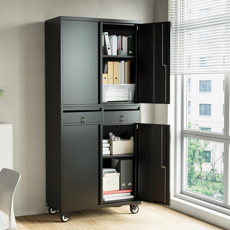 Wertschrank Aktenschrank Mehrzweckschrank Metallschrank Messeschrank Rollen Büroschrank Stahlschrank – 2