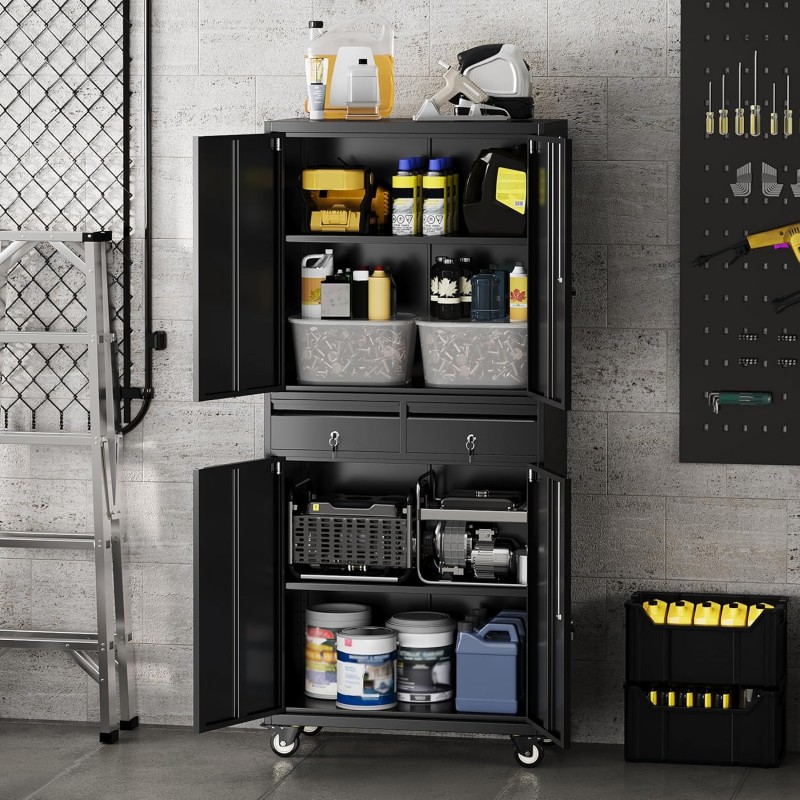 Wertschrank Aktenschrank Mehrzweckschrank Metallschrank Messeschrank Rollen Büroschrank Stahlschrank – Thumbnail 7