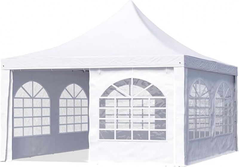 Pagodenzelt Pavillon Partyzelt Hochzeitszelt 5 x 5 m einfacher Aufbau 9 – 36 qm bis unendlich