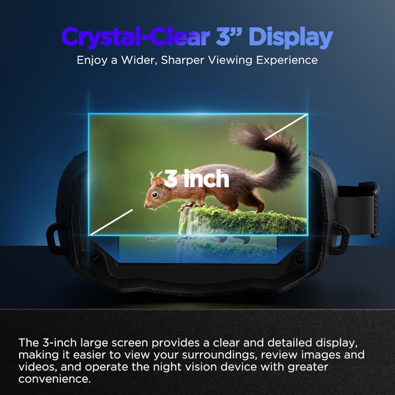 Nachtsichtgerät Nachtsichtkamera Infrarotgerät Fernglas Infrarot Kamera Nachtsicht Jagd 4K Camping – Thumbnail 6