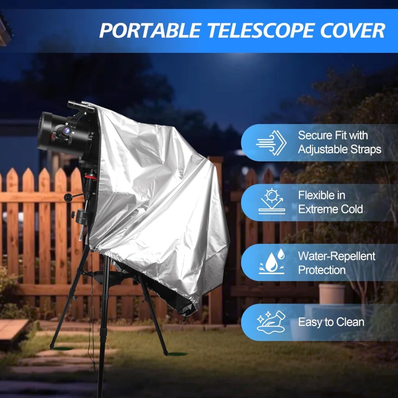 Spiegelteleskop 150 EQ Teleskop Astronomie professionell Äquatorialmontierung Handyhalterung – Thumbnail 7