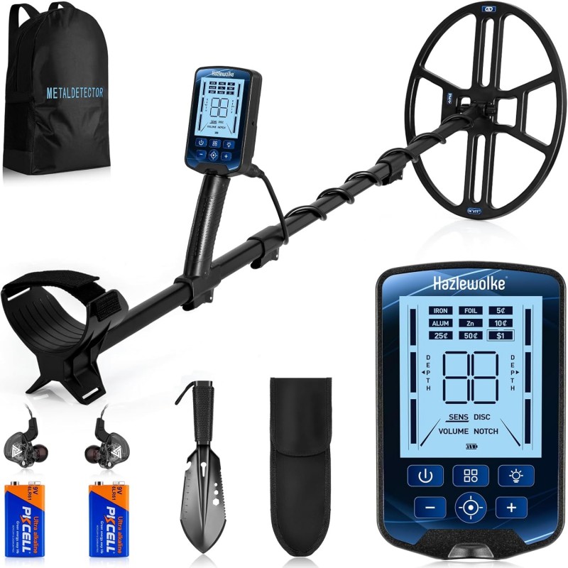 Detektor Metalldetektor Professional 14“ Metallsucher wasserdichter &amp; breiter Scanbereich DD-Suche