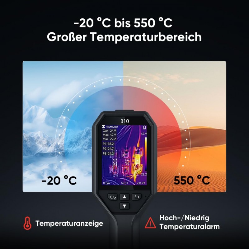 Thermokamera Wärmebildkamera Wärmekamera Infrarotkamera Infrarotwärmekamera Infrarotwärmebildkamera – 3