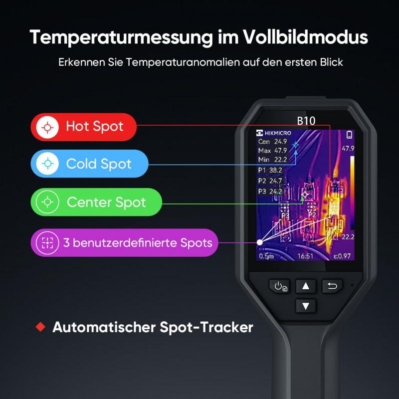 Thermokamera Wärmebildkamera Wärmekamera Infrarotkamera Infrarotwärmekamera Infrarotwärmebildkamera – 5