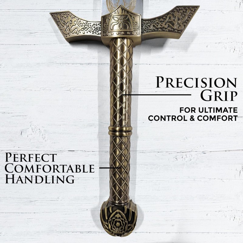 Katanaschwert Ring Schwert Ritterschwert mit Scheide Katana Stahl echt Elden Ring Zubehör Gamer – Thumbnail 6