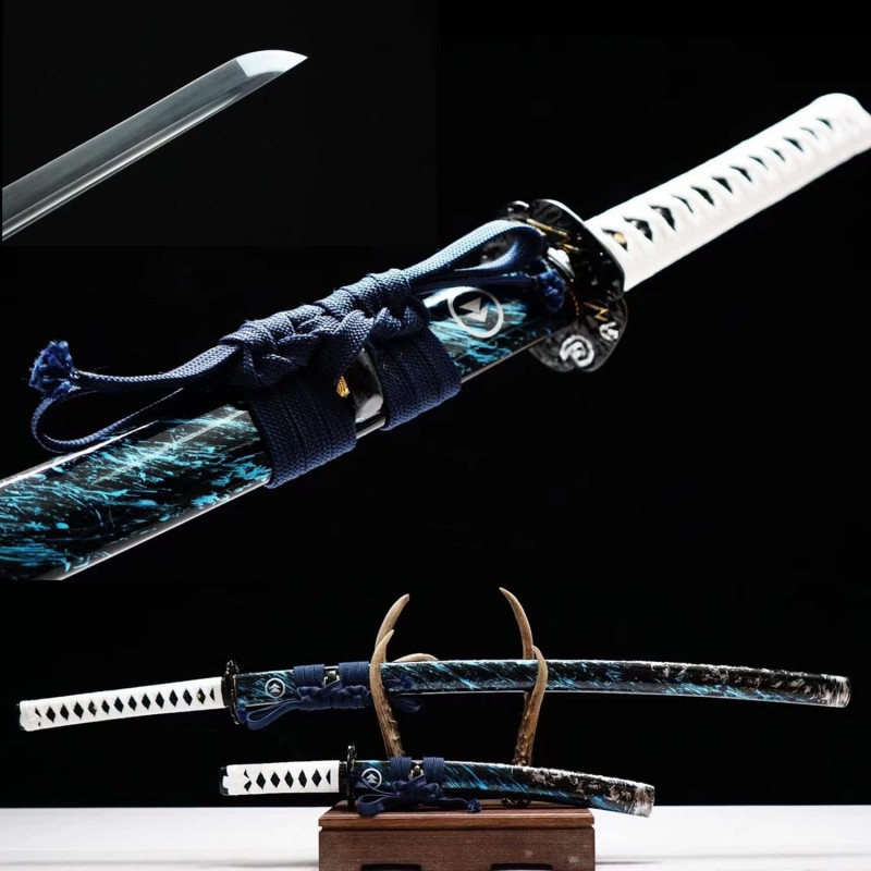 Samurai-Schwerter 2 Stück Dragon-Schwert Ninja-Schwert Kataner-Schwert 104 cm echtes Samuraischwert  – 3