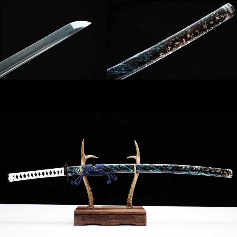 Samurai-Schwerter 2 Stück Dragon-Schwert Ninja-Schwert Kataner-Schwert 104 cm echtes Samuraischwert  – 4