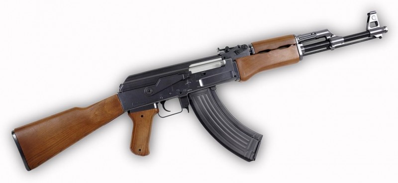 Sturmgewehr Kalashnikov Gewehr Waffe AK 47 wood Kaliber 6 mm Federdruck 0.5 Joule Replika – 4