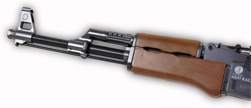 Sturmgewehr Kalashnikov Gewehr Waffe AK 47 wood Kaliber 6 mm Federdruck 0.5 Joule Replika – 5