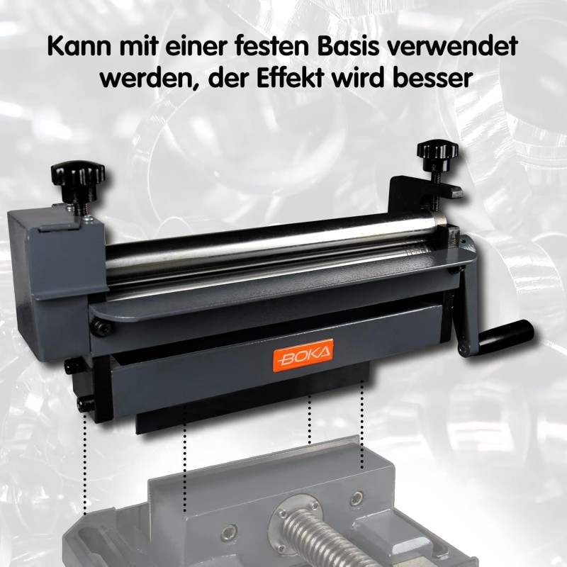 Blechbiegemaschine Rundbiegemaschine Biegemaschine Rundbiegegerät 3-Walzen 300 mm breit für 1 mm
