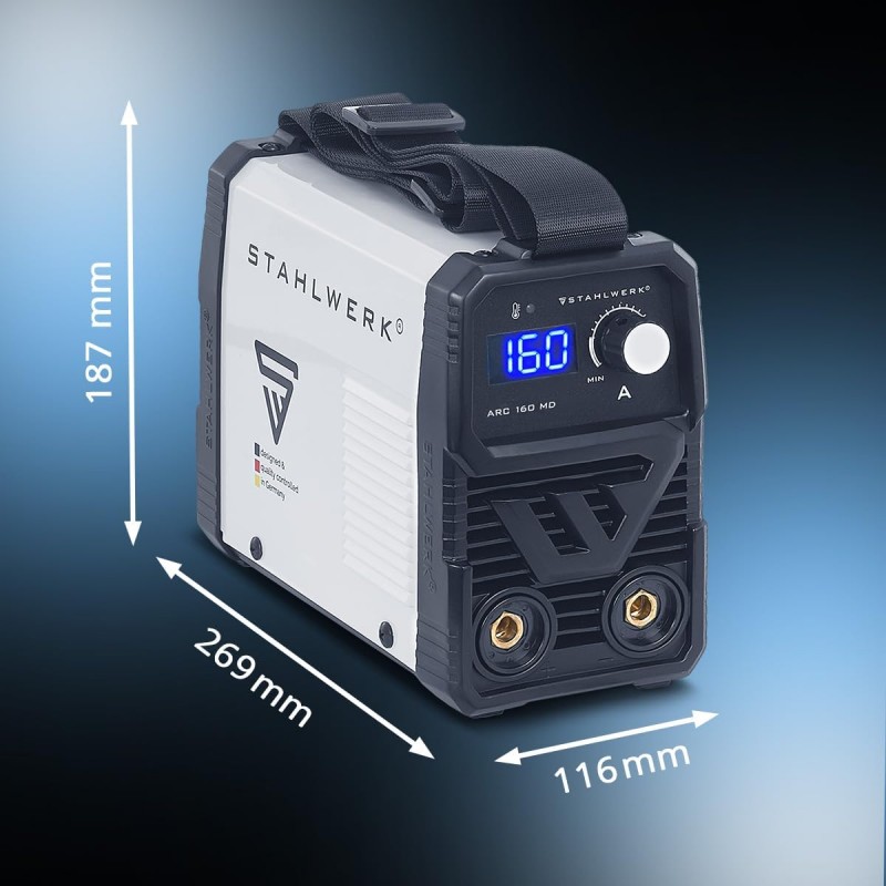 Elektroden-Schweißgerät Schweißer Schweißgerät DC WIG ARC 160 MD – MMA E-Hand bis 160 A flexibel – 2