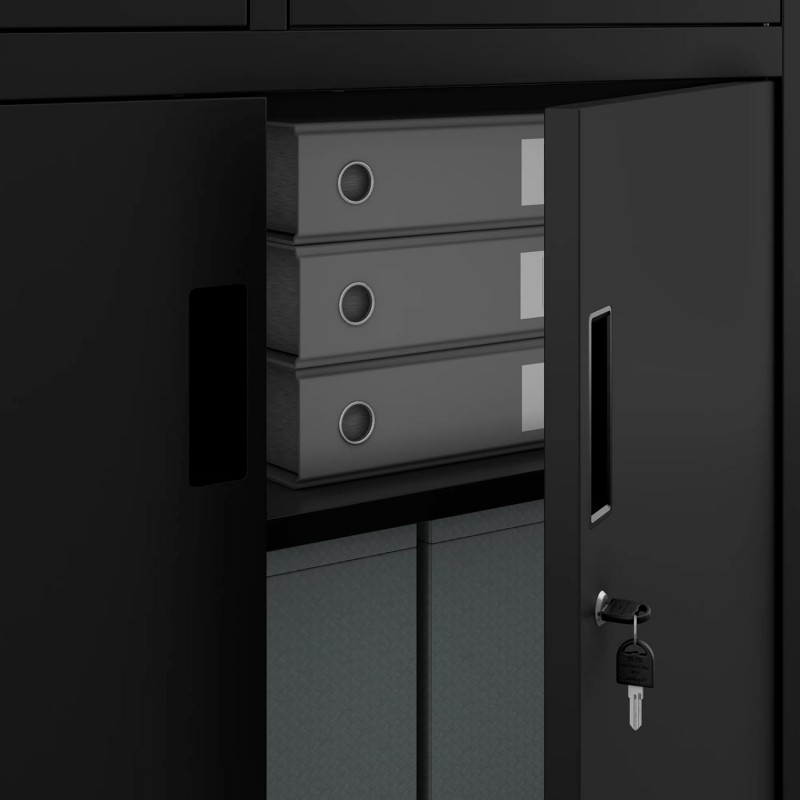Wertschrank Tresor Metallschrank Tresor Safe Geheimfach Flügeltüren Schubladen Pulverbeschichtung – 5