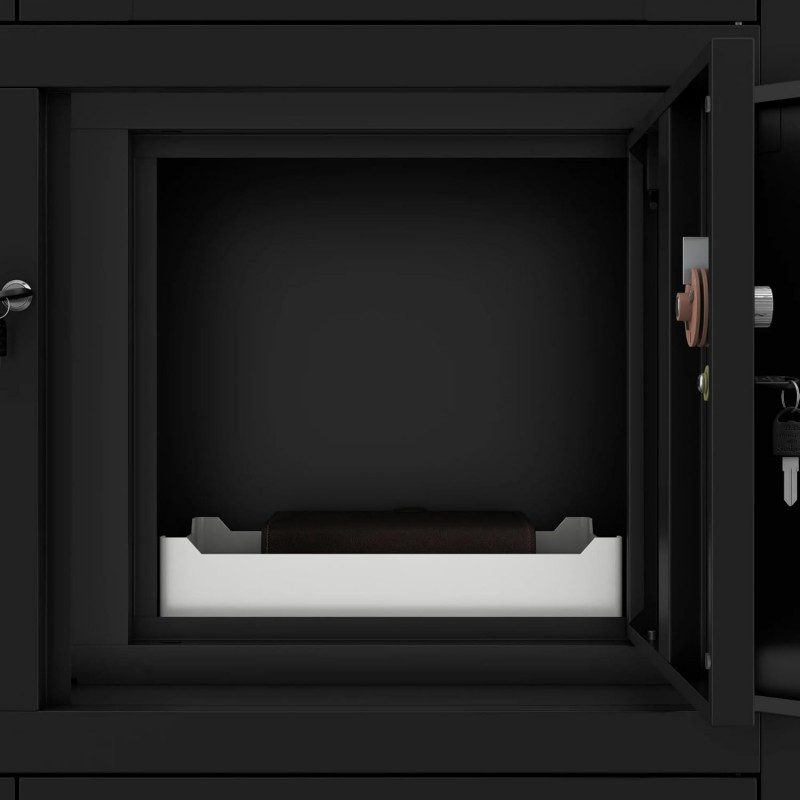 Wertschrank Tresor Metallschrank Tresor Safe Geheimfach Flügeltüren Schubladen Pulverbeschichtung – Thumbnail 6