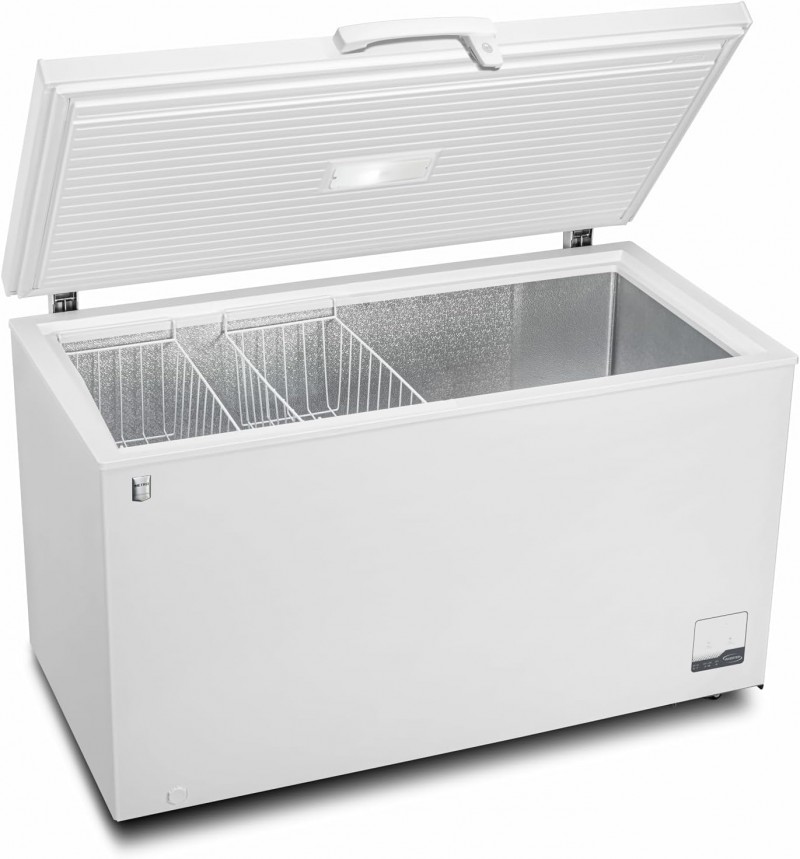 Professionelle Gefriertruhe 500 L Tiefkühltruhe bis minus 22°C Kühltruhe bis plus 8°C 2 Ablagekörbe 