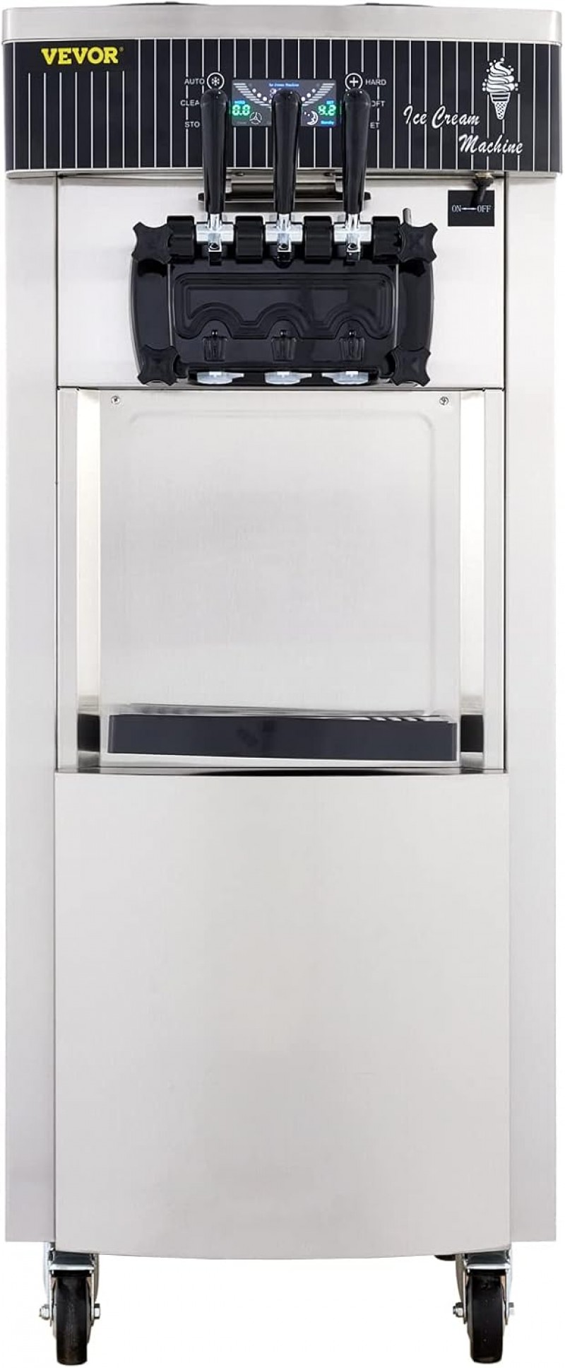 Speiseeisbereiter stehende kommerzielle Softeismaschine Eismaschine 2x6 L Ice Cream Maker 20-28 L/h – Thumbnail 8