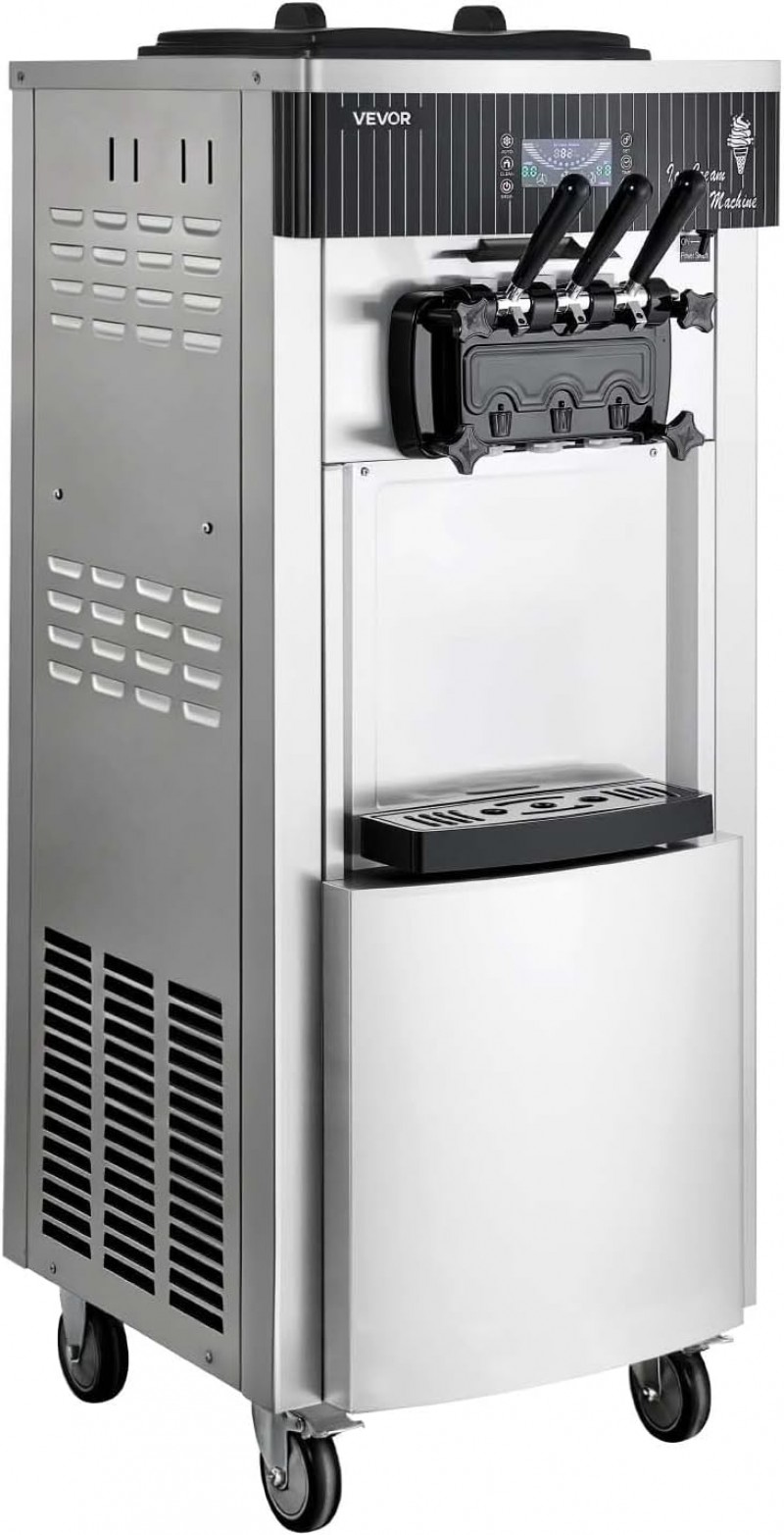 Kommerzielle Softeismaschine 2200 W Eismaschine freistehend 20-28 L/h 3 Geschmacksrichtungen – Thumbnail 8