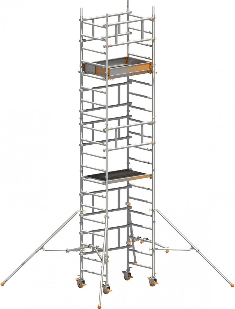 Personen-Fahrgerüst Rollgerüst Arbeitshöhe 6,15 m SoloTower Plattformgröße 1,15 x 0,8 m