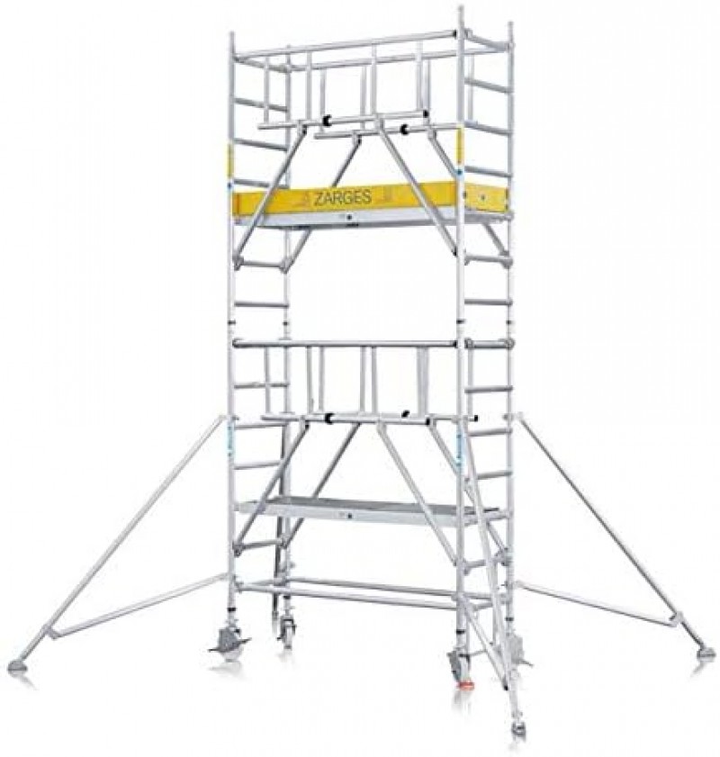 Handwerkergerüst Fahrgerüst Plattform 1,80 x 0,60 m Arbeitshöhe 9,25 m Rollgerüst Malergerüst – 2