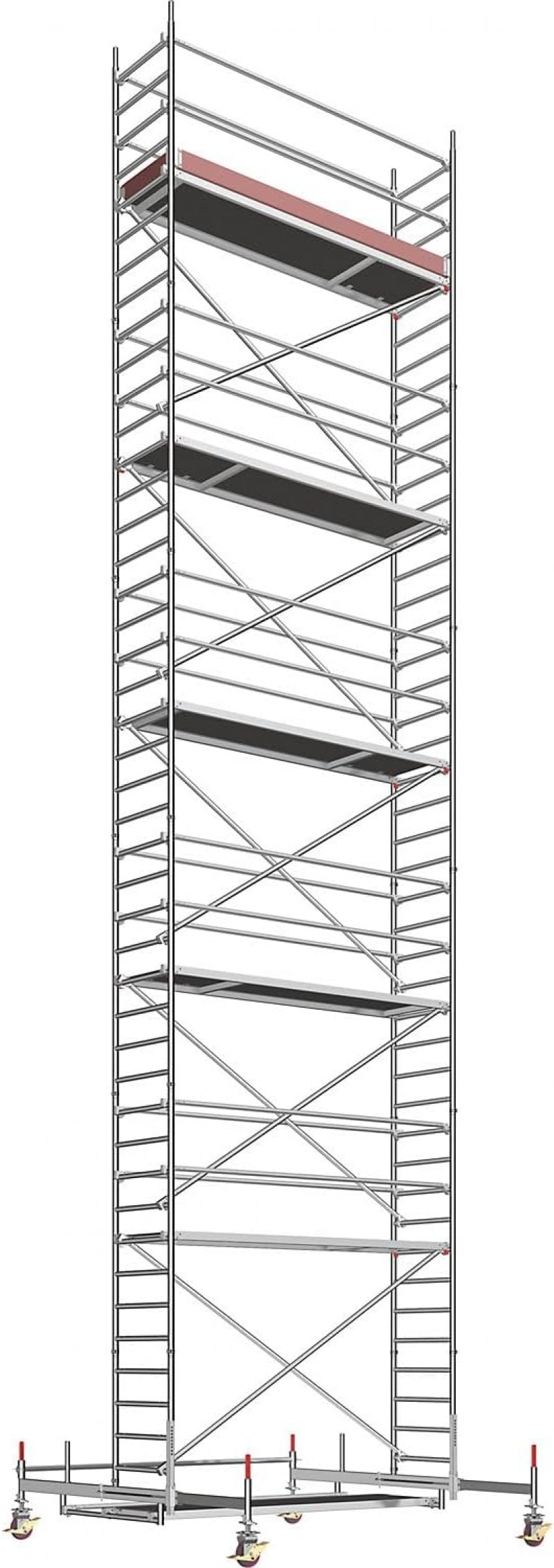 Alugerüst 12m Universal-Fahrgerüst Malergerüst Handwerkergerüst Standard-Ausführung Rollgerüst Fahr – 2