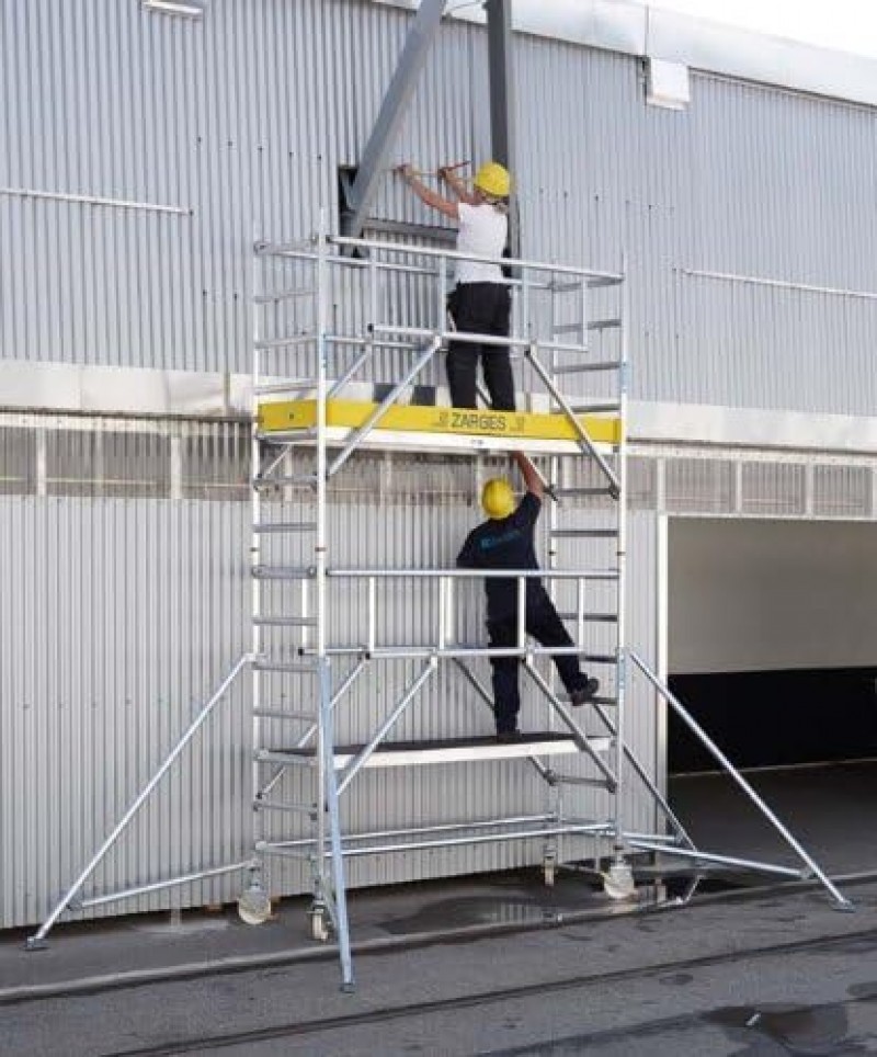 Fahrgerüst 13,2 m Arbeitshöhe Plattform 1,80 x 0,60 m Rollgerüst Malergerüst Handwerkergerüst Profi – 3