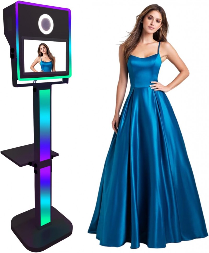 Tragbare Spiegel-Fotokabine Fotobox 39,6 cm (15,6 Zoll) Touchscreen Selfie-Photobooth-Maschine DSLR