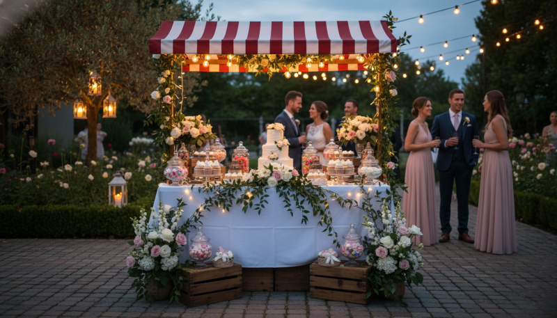 Nostalgischer Marktstand mieten – Candy Bar &amp; Verkaufsstand für Hochzeit &amp; Event – Thumbnail 7
