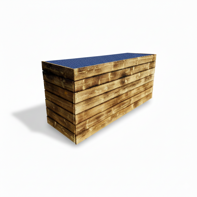 Profi Klapptheke, Nasstheke, Tresen Edelstahl mieten (200 cm) – Mobile Naßtheke aus Edelstahl – 5