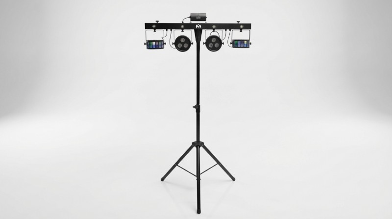 Partylicht-Komplettsystem mit 4 Scheinwerfern &amp; Sound-Steuerung, Stativ &amp; Musiksteuerung – 2
