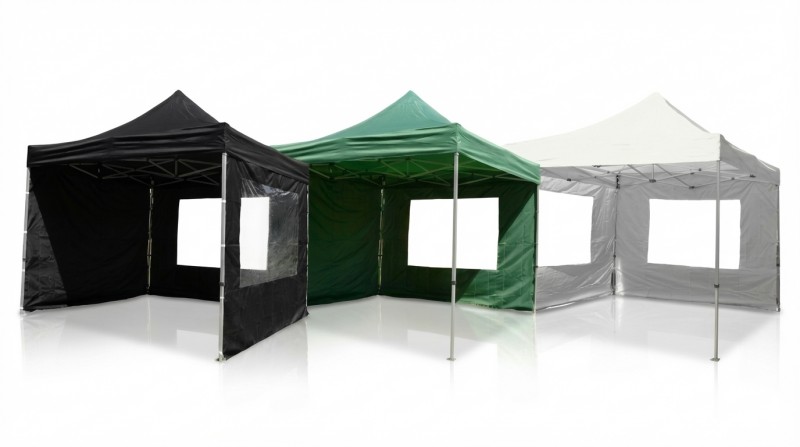 Faltzelt, Pavillon mieten (3x3m) – Wasserdichtes Partyzelt in Grün oder Weiß