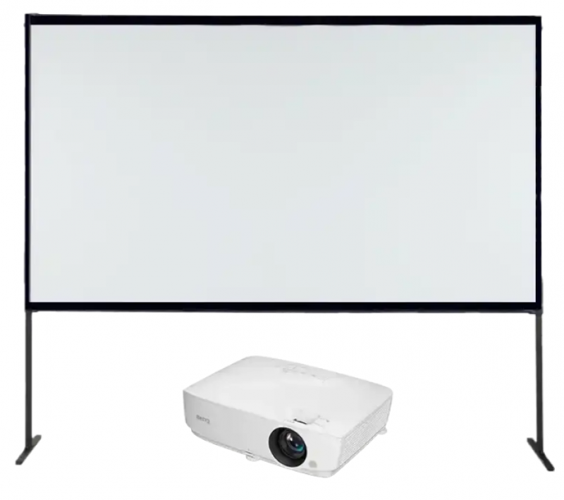 4K Heimkino Set | UHD Beamer + Rolloleinwand