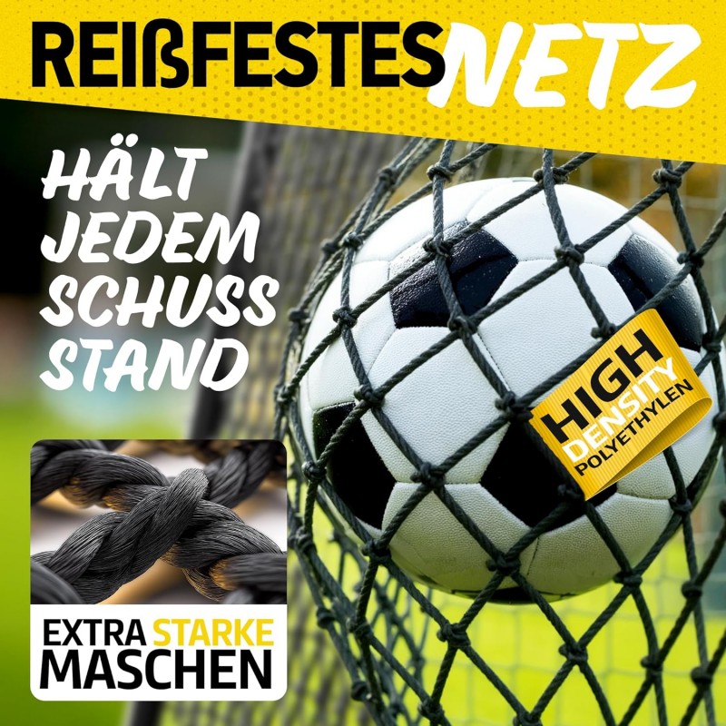 Fussball Tor für Garten Kinder und Erwachsene Fußballtor inkl. Erdanker optimalen Halt Fußballtor – Thumbnail 7